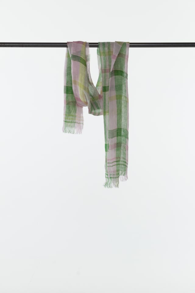 Scarf 411 - Linen-Silk Blend - 660WILLOW - 10240114011