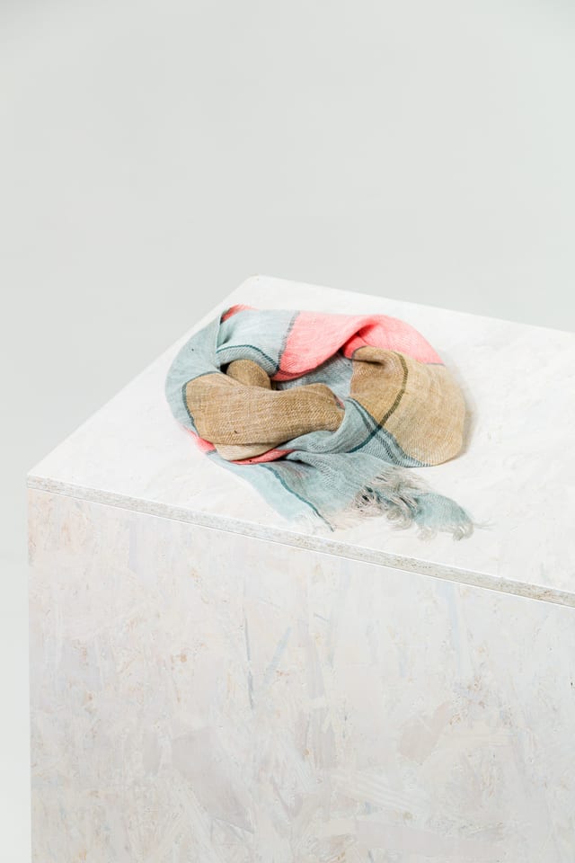 Scarf 412 - Pure Linen - 240POMELO - 10240114012