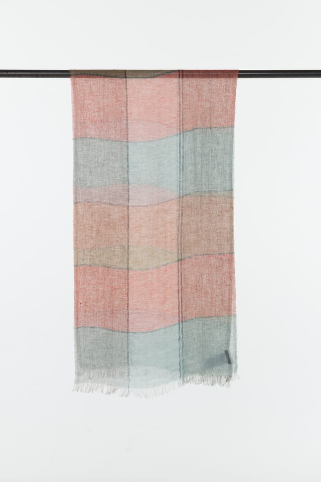 Scarf 412 - Pure Linen - 240POMELO - 10240114012