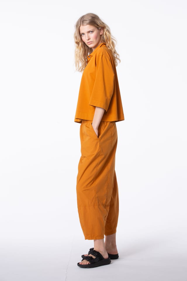 Broek 401 - Katoenen Poplin - 252CINNAMON - 60240110001