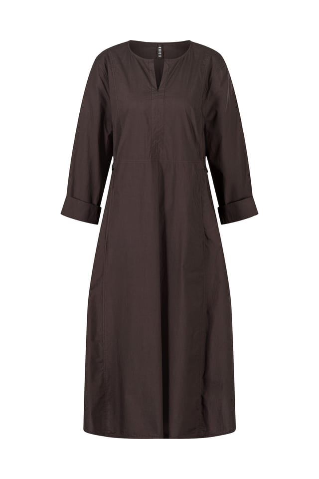 Dress 401 - Cotton Poplin - 980RAVEN - 60240110003
