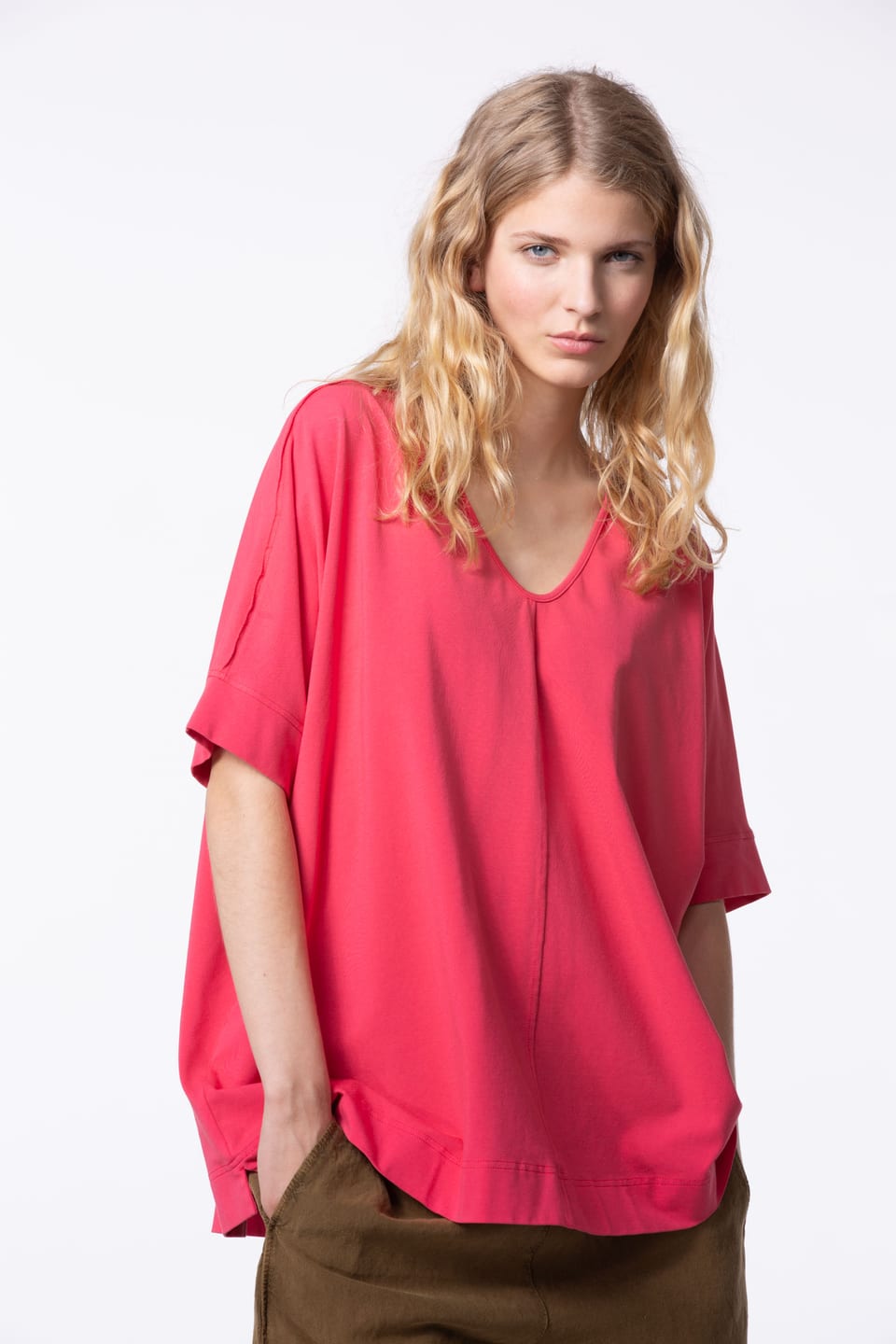 Shirt 401 - Cotton Stretch Jersey - 350BERRY - 60240110007