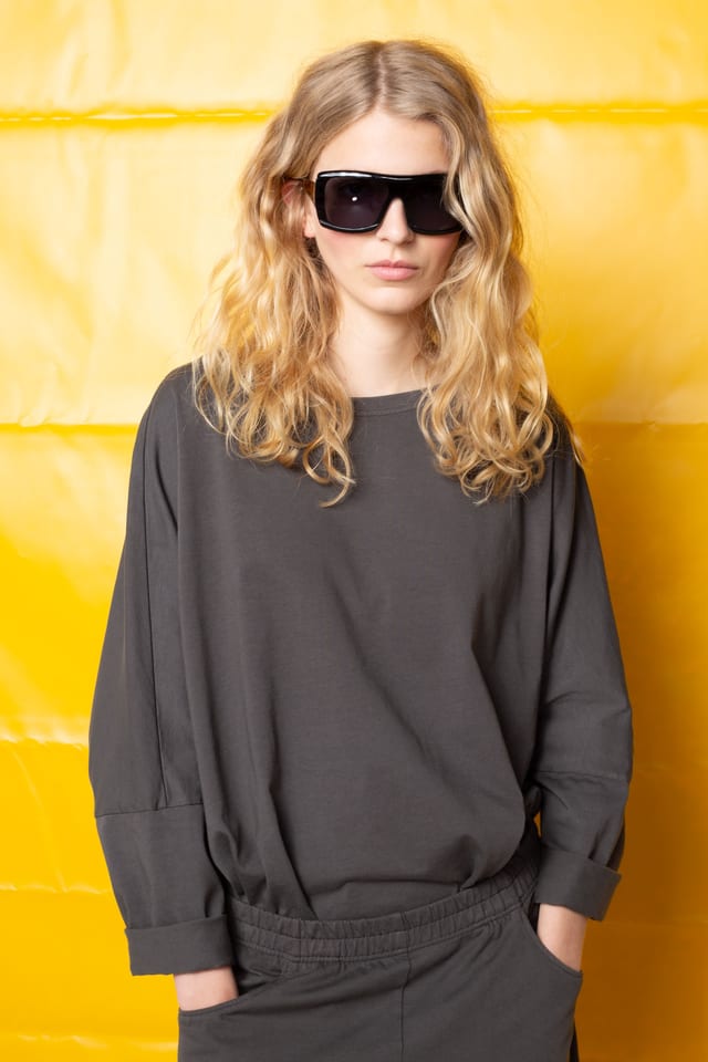 Pullover 401 - Pure Cotton Jersey - 980RAVEN - 60240110011