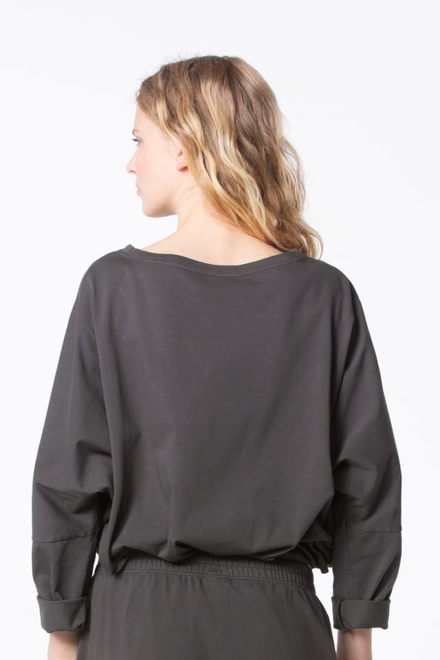 Pullover 401 - Pure Cotton Jersey - 980RAVEN - 60240110011