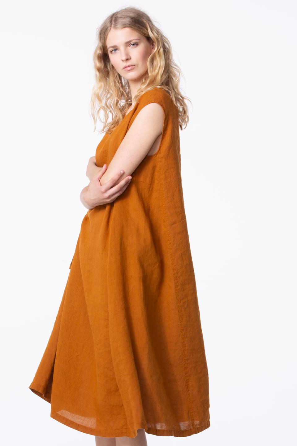 Jurk 403 - 100% Hennep - 252CINNAMON - 60240110014