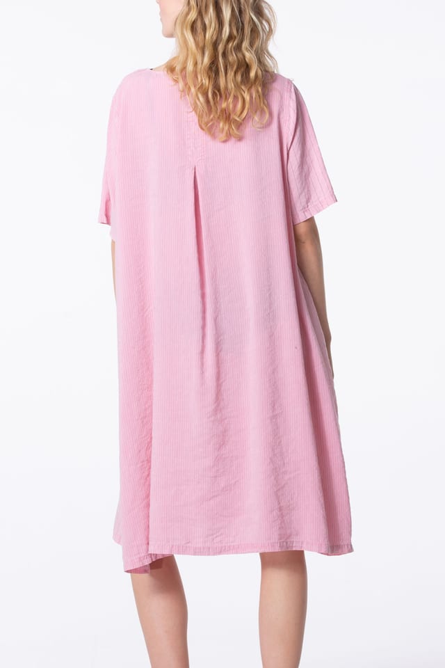 Dress 405 - Lyocell-Linen Blend with Pinstripe - 60240110019