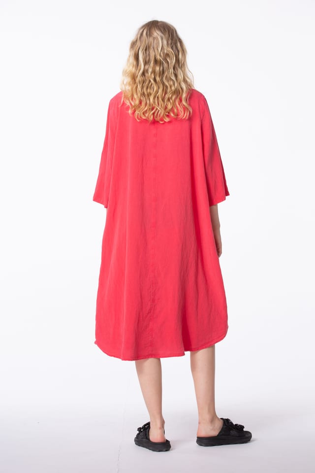 Dress 406 - Lyocell-Linen Blend - 350BERRY - 60240110020