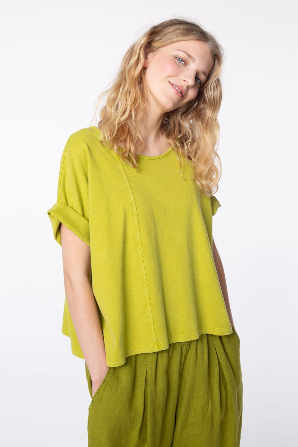 Shirt 404 - Hemp and Organic Cotton Jersey - 742SPROUT - 60240110021