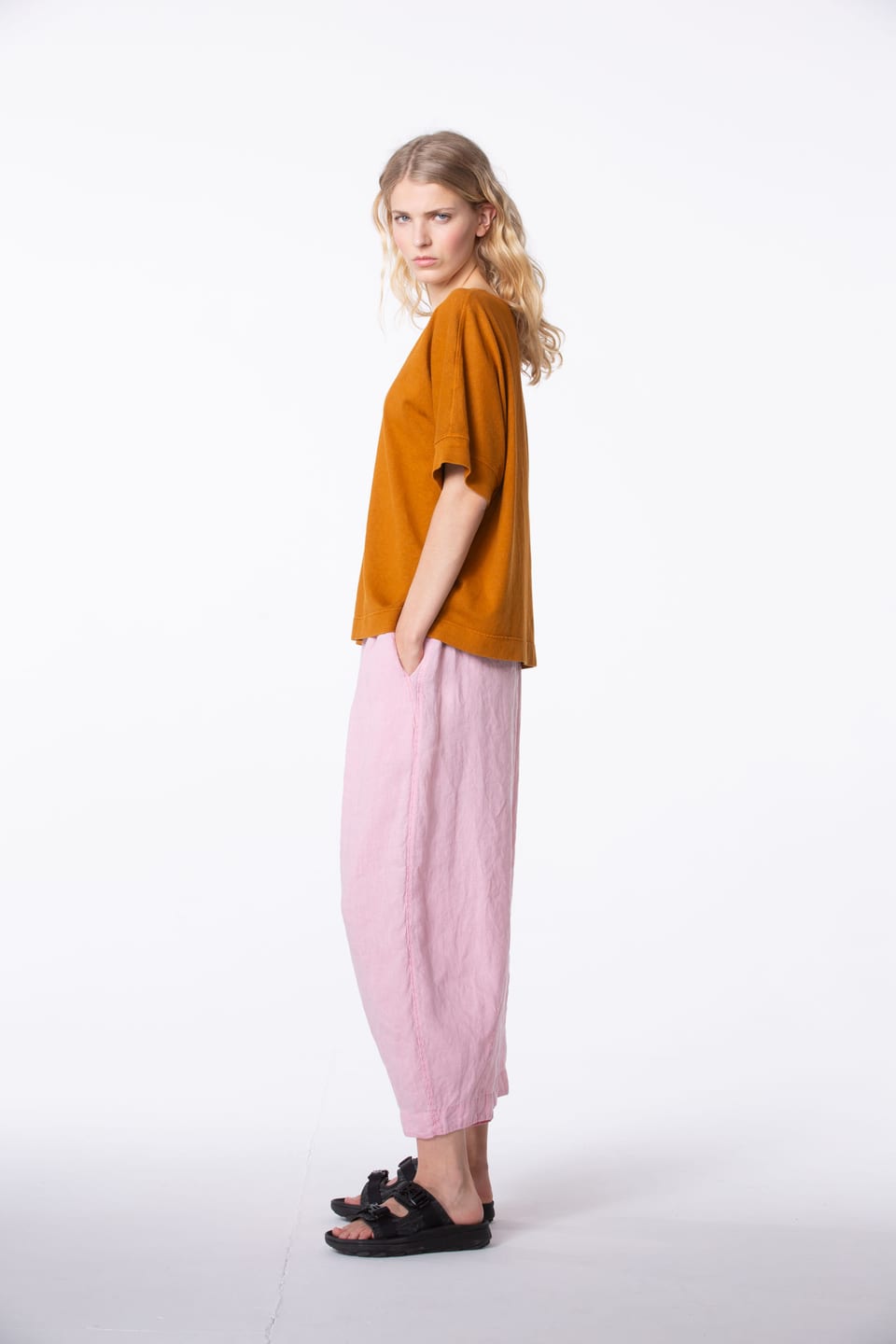 Shirt 407 - Hemp and Organic Cotton Jersey - 252CINNAMON - 60240110028