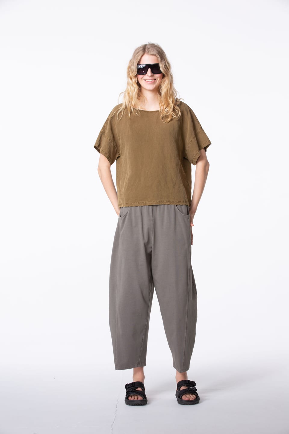 Blouse 405 - Lyocell-Linen Blend - 842BISCUIT - 60240110029