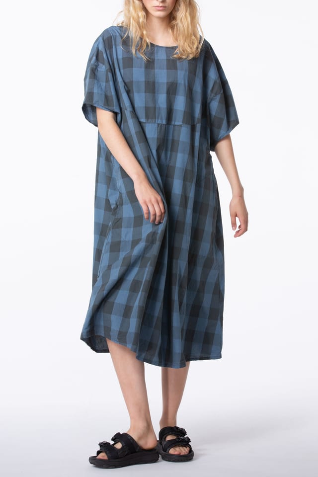 Dress 408 - Pure Cotton with Gingham Check - 450JEANS - 60240110032