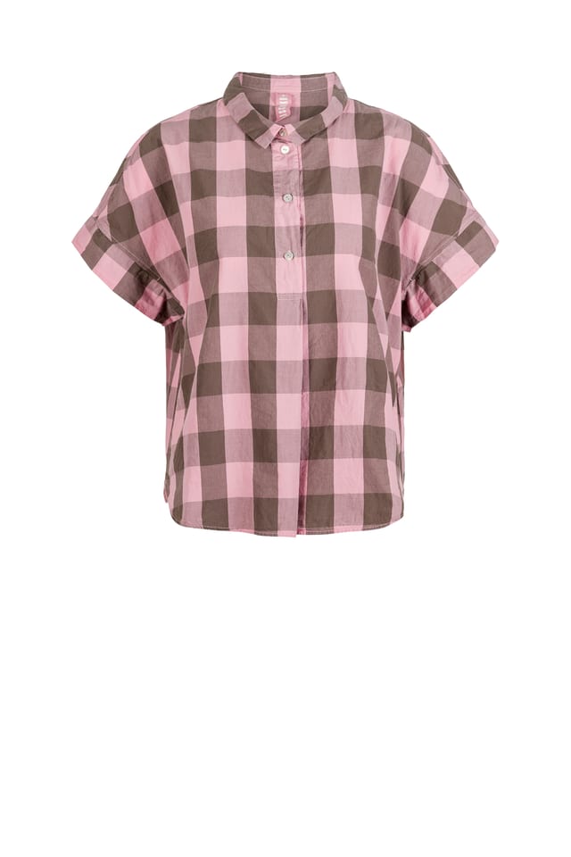 Blouse 408 - Pure Cotton with Gingham Check - 60240110037