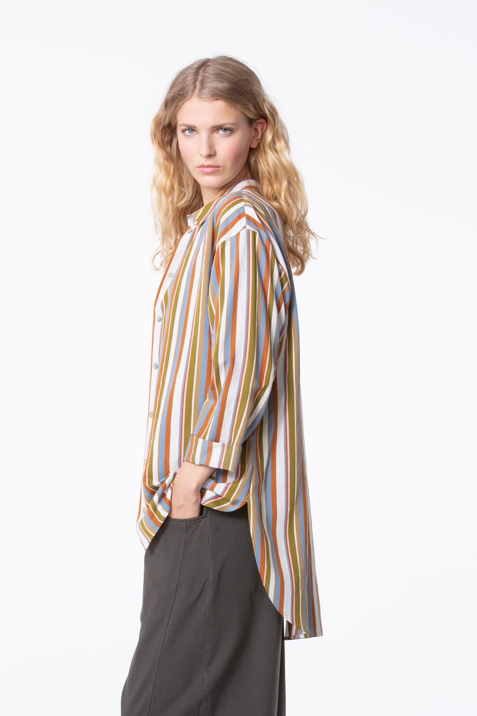 Blouse 409 - Viscose Blend with Stripes - 450JEANS - 60240110039