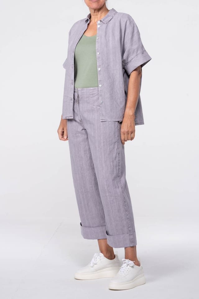 Broek 451 - Katoenmix, gestreept - 422HAZE - 60240310170