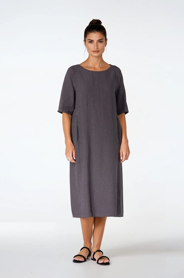 Dress 514 - Pure Linen - 882METAL - 10250110054
