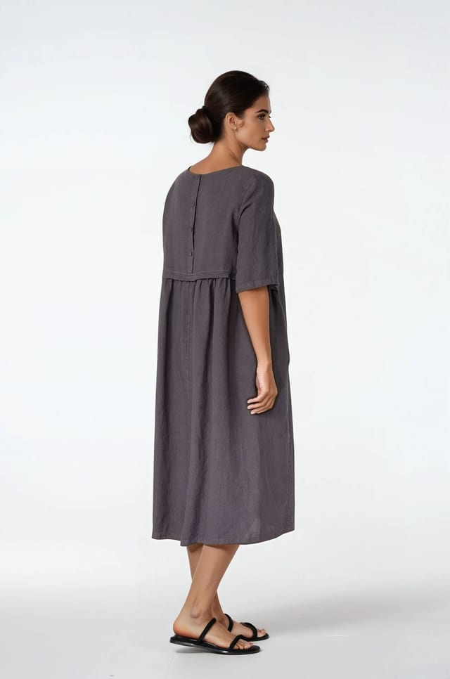 Dress 514 - Pure Linen - 882METAL - 10250110054
