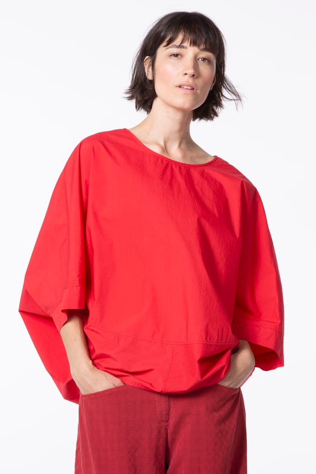 Bluse 518 - Baumwollpopeline - 350DAHLIA - 10250110080