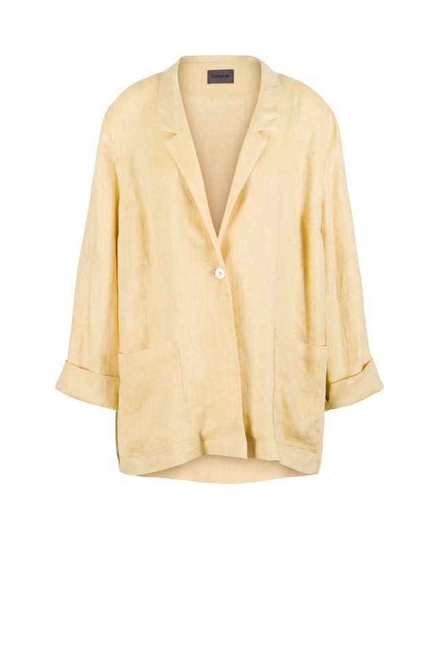 Jacket 510 - Pure Linen Two-tone Herringbone - 140BEE - 10250110086