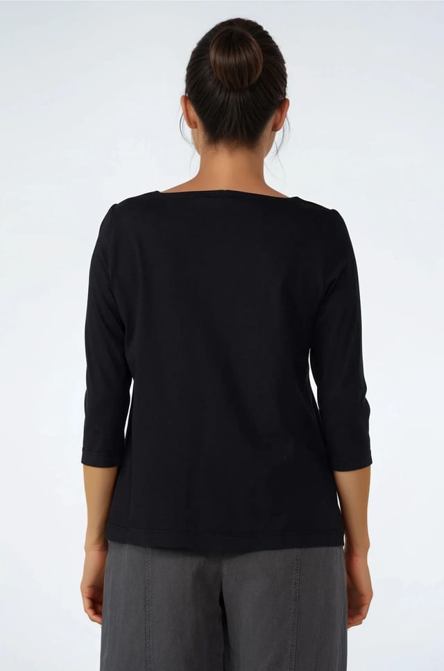 Shirt 518 - Cotton Jersey - 990BLACK - 10250110088