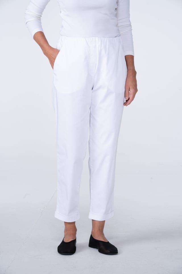 Trousers 525 - Gabardine Superstretch - 100WHITE - 10250110100