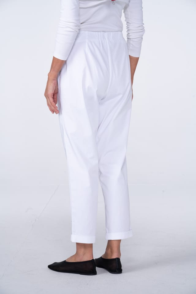 Trousers 525 - Gabardine Superstretch - 100WHITE - 10250110100