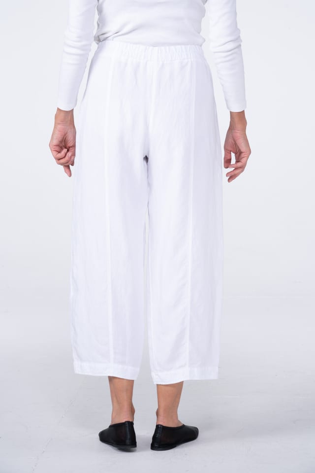 Trousers 533 - Lyocell-Linen Blend - 100WHITE - 10250110109