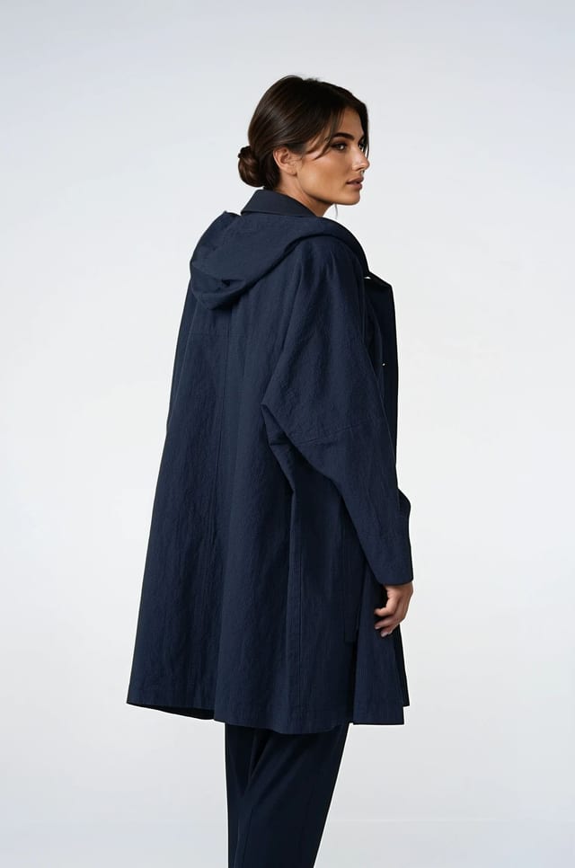 Outdoorjacke 502 wash - Seersucker mit Delavé-Optik - 490NAVY - 10250110110