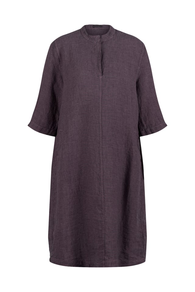 Dress 521 - Small Gingham Check on Pure Linen - 10250110114