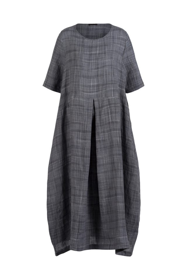 Dress 522 - Space Dye' Linen Check - 10250110115