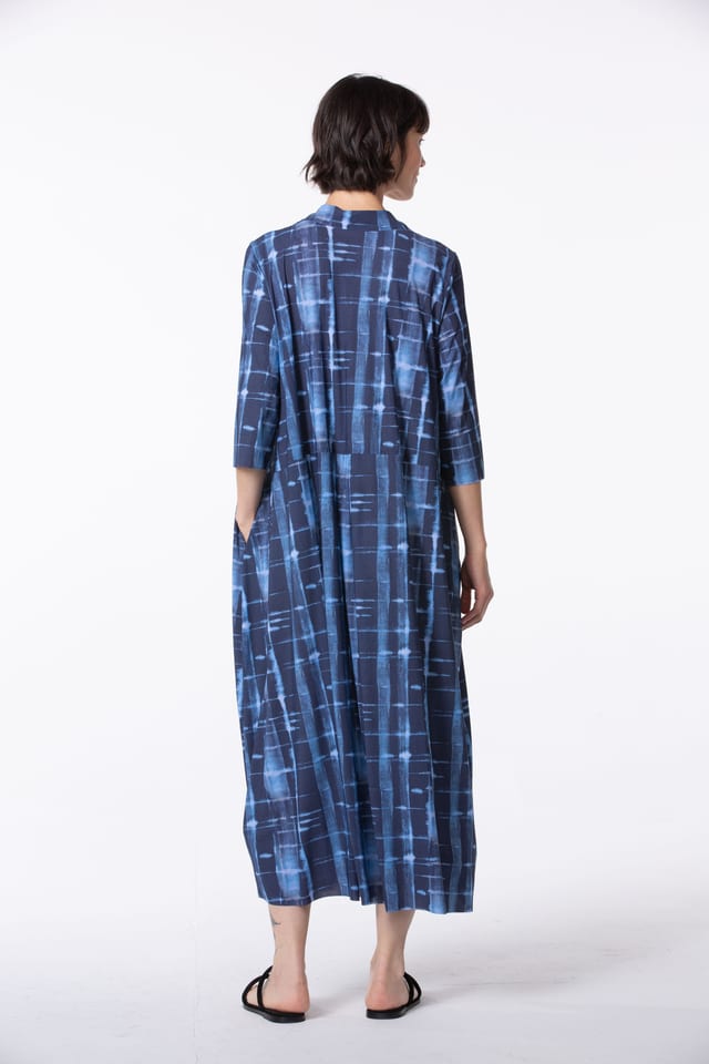 Dress 526 - Ultra-light Techno Stretch with Shibori Print - 440HEAVEN - 10250110119