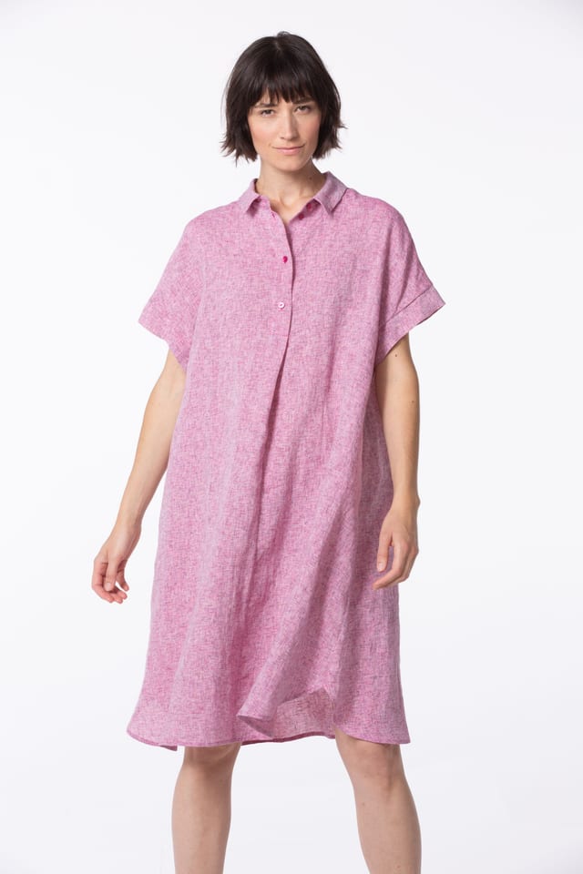 Dress 529 - Space Dye' Linen - 360ZINNIA - 10250110128