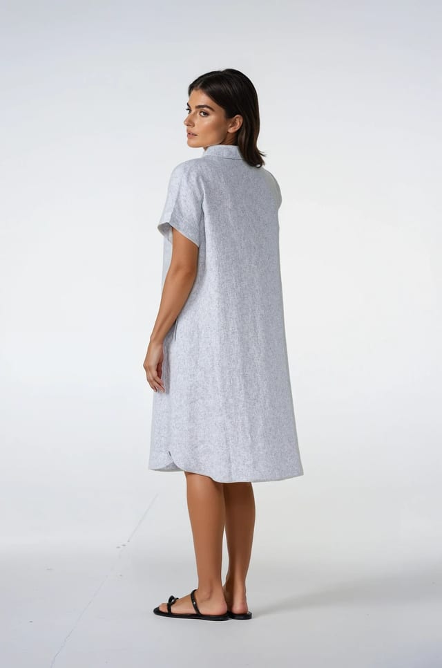 Dress 529 - Space Dye' Linen - 910GLASS - 10250110128