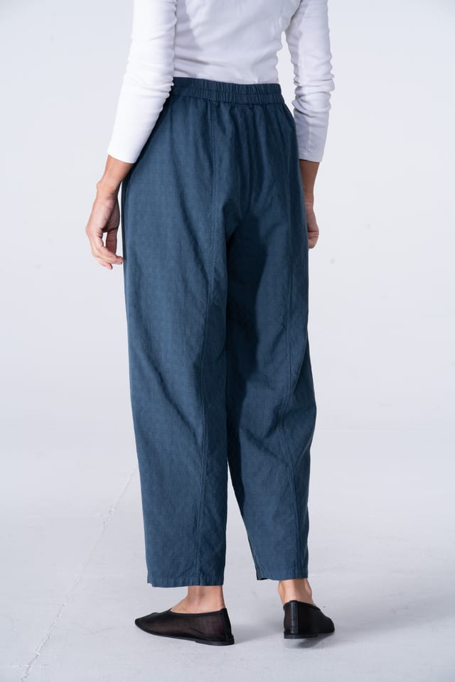 Trousers 541 - Two-tone Dobby in Pure Cotton - 570DENIM - 10250110140