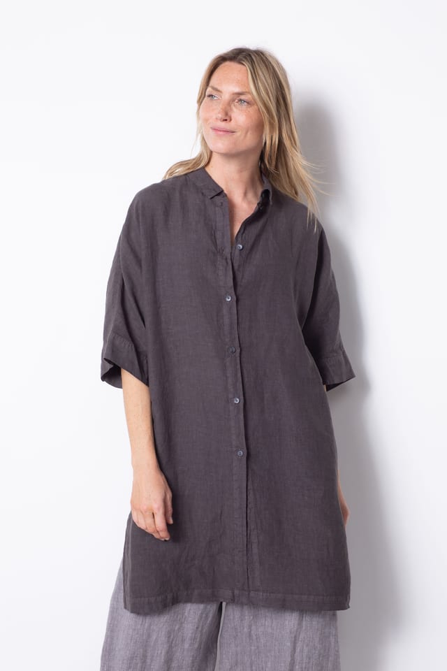 Bluse 529 - Reines Leinen - 882METAL - 10250110144