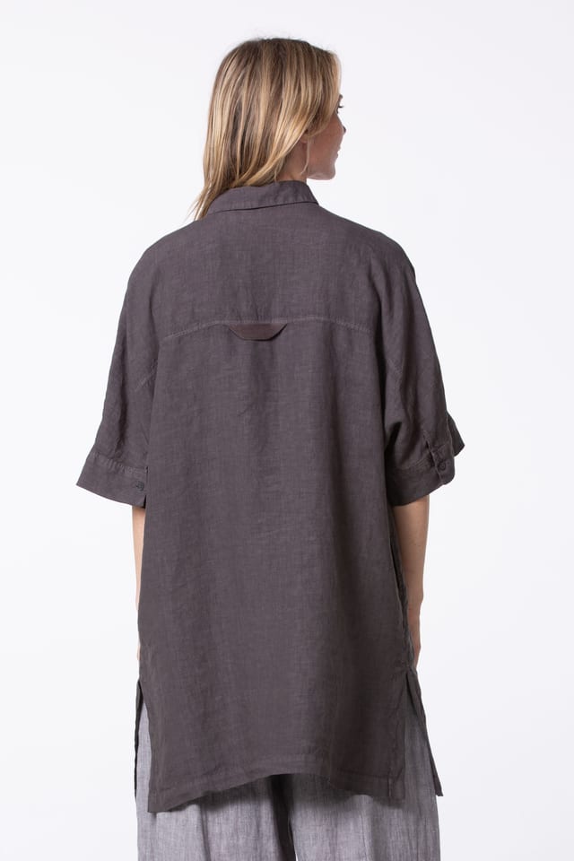 Bluse 529 - Reines Leinen - 882METAL - 10250110144