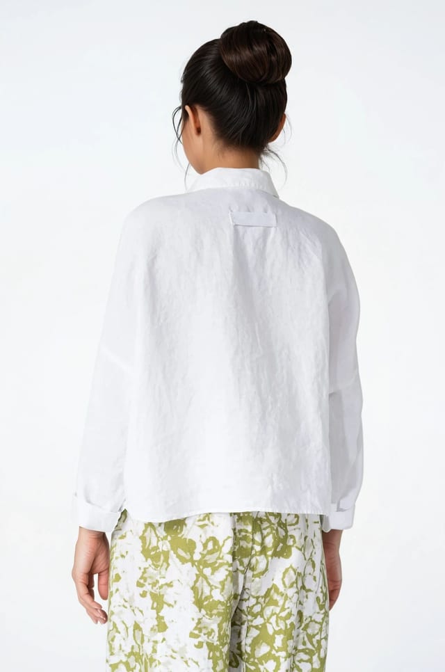 Bluse 532 - Reines Leinen - 103WHITE - 10250110148