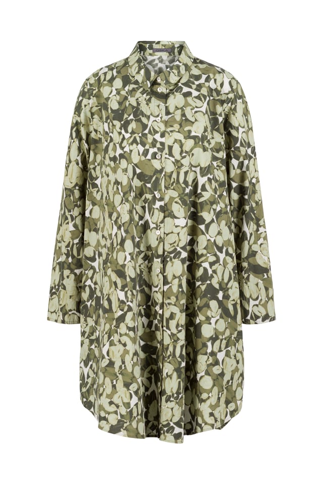 Dress 530 wash - Lunaria' Flower Print on Poplin - 10250110153