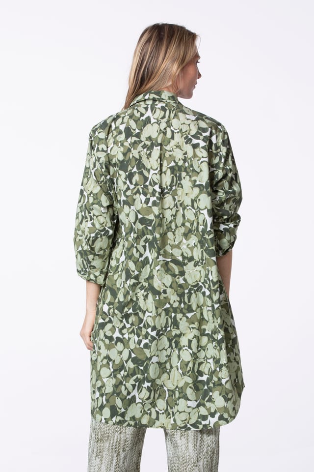 Dress 530 wash - Lunaria' Flower Print on Poplin - 720CALLA - 10250110153