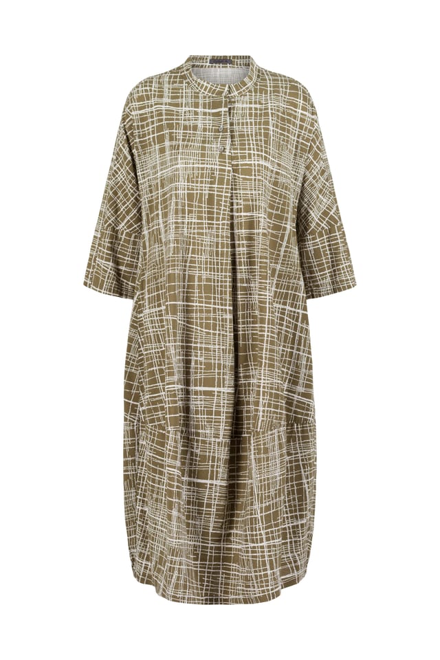 Dress 534 wash - Mini Dots' Print on Cotton-Viscose Blend - 10250110157