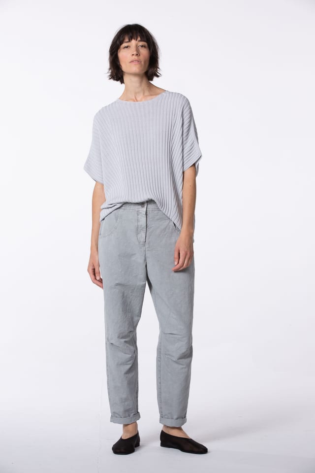 Trousers 549 - Cotton Linen Twill - 912GLASS - 10250110166