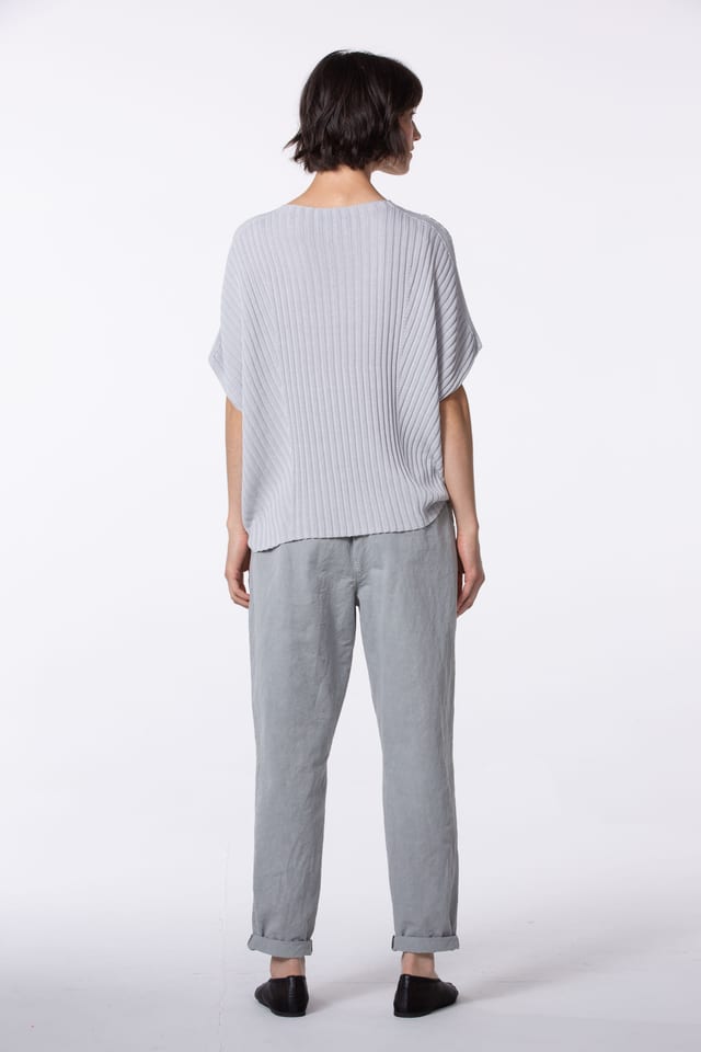 Trousers 549 - Cotton Linen Twill - 912GLASS - 10250110166