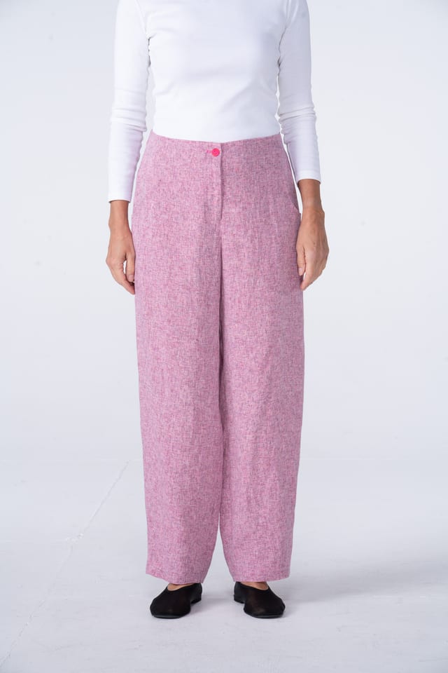 Trousers 550 - Space Dye' Linen - 360ZINNIA - 10250110167
