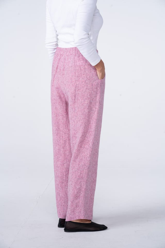 Trousers 550 - Space Dye' Linen - 360ZINNIA - 10250110167