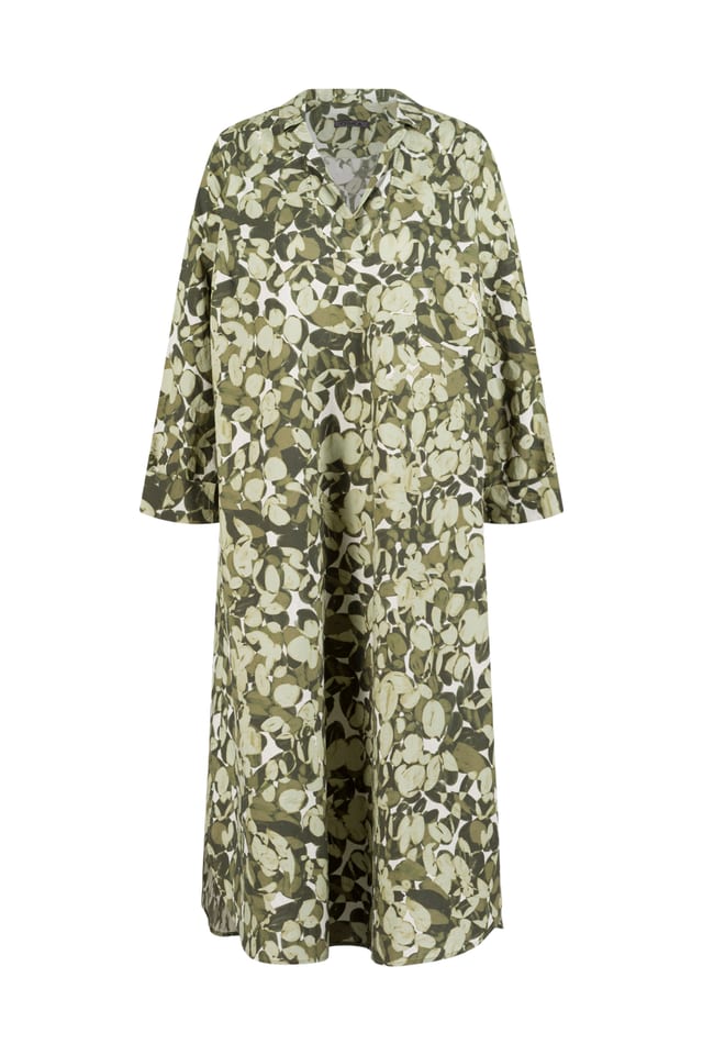 Dress 542 wash - Lunaria' Flower Print on Poplin - 10250110170