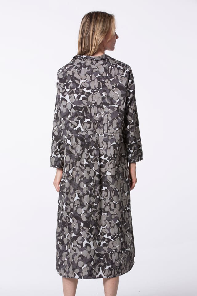 Dress 542 wash - Lunaria' Flower Print on Poplin - 880METAL - 10250110170