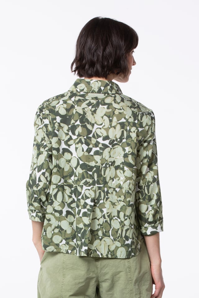 Blouse 535 wash - Lunaria' Flower Print on Poplin - 720CALLA - 10250110172