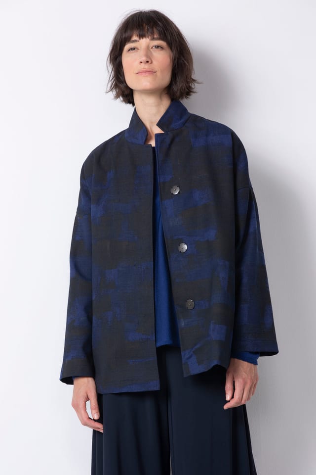 Jacke 518 - Von Hand gemalt auf Recyceltem Polyester - 470ECLIPSE - 10250110177