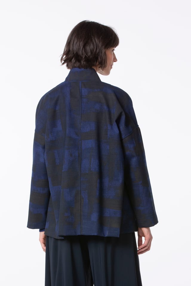 Jacke 518 - Von Hand gemalt auf Recyceltem Polyester - 470ECLIPSE - 10250110177
