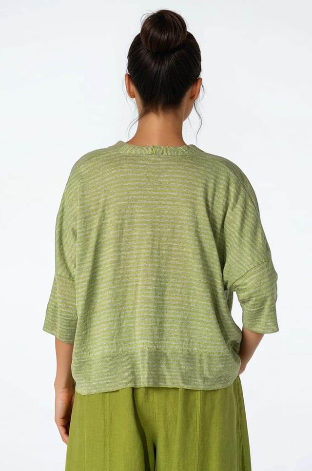 Jacket 517 - Pure Linen - 750MATCHA - 10250113019