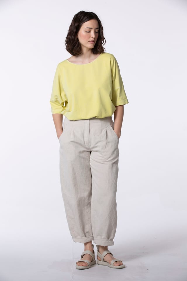 Hose 507 wash - Baumwoll-Leinen Twill - 120NETTLE - 60250110019